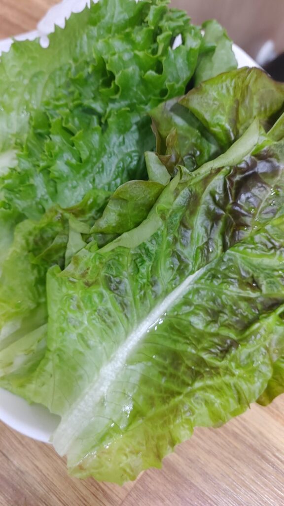 Lettuce - Used for wrapping with spicy stir-fried pork.